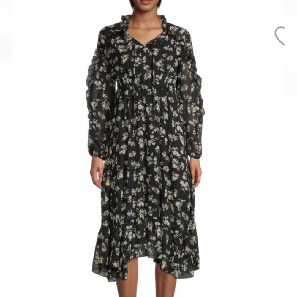 Moonsea Floral Ruffle Dress